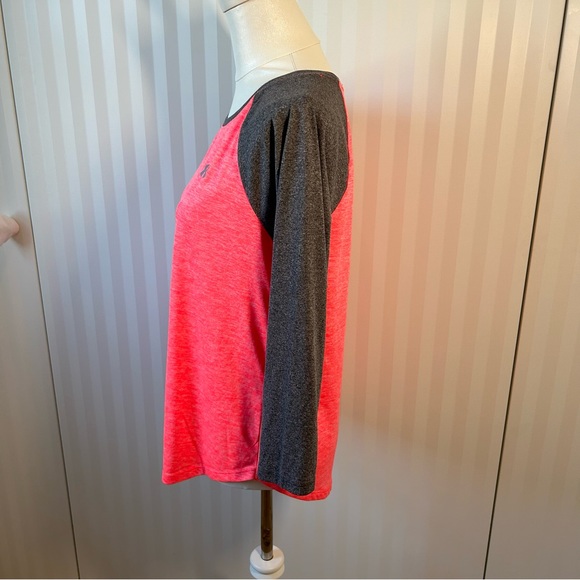 Under Armour orange gray baseball long sleeve soft tee Size M - Picture 3 of 6